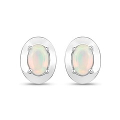 Welo-Opal-Silberohrringe