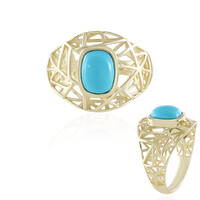 Sleeping Beauty-Türkis-Goldring (Ornaments by de Melo)