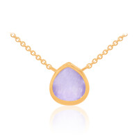 Lavendel-Jade-Silbercollier