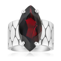 Indischer Granat-Silberring