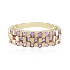 Pinkfarbener Saphir-Goldring (de Melo)