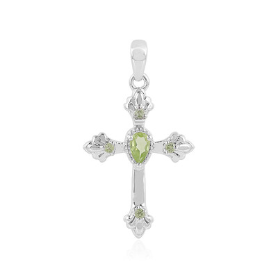 Peridot-Silberanhänger