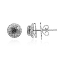 Salz-und-Pfeffer-Brillant-Goldohrringe (Estée Collection)