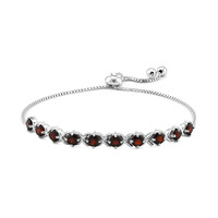 Granat-Silberarmband