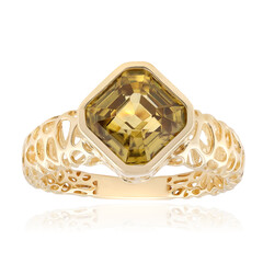 Gelber Zirkon-Goldring (Ornaments by de Melo)