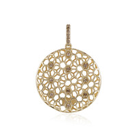 I2 Champagner-Diamant-Goldanhänger (Ornaments by de Melo)