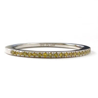 Gelber Diamant-Silberring