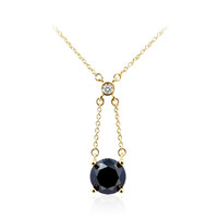 Schwarzer Diamant-Goldcollier (de Melo)