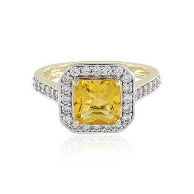 Gelber Beryll-Goldring
