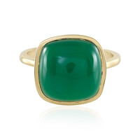 Grüner Onyx-Silberring