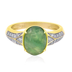 Edelgrüner Jadeit-Goldring