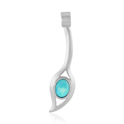 Äthiopischer Blauer Opal-Silberanhänger (MONOSONO COLLECTION)