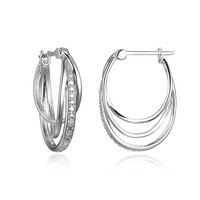 I3 (I) Diamant-Silberohrringe