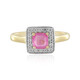 Pinkfarbener Madagaskar-Saphir-Silberring