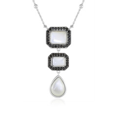 Perlmutt-Silbercollier (Dallas Prince Designs)