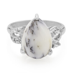 Dendriten-Achat-Silberring