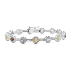 Edelstein-Silberarmband