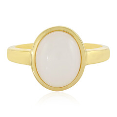 Weißer Opal-Silberring