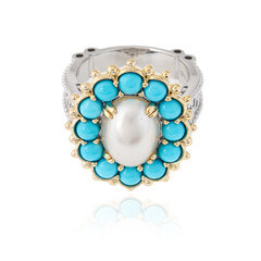 Mabe-Perlen-Silberring (Dallas Prince Designs)