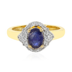 Blauer Madagaskar-Saphir-Silberring
