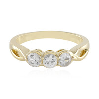 Weißer Saphir-Goldring (Adela Gold)