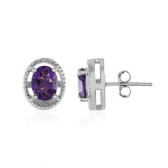 Marokkanischer Amethyst-Silberohrringe
