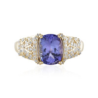AAA-Tansanit-Goldring (de Melo)