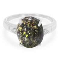 Leoparden-Opal-Silberring