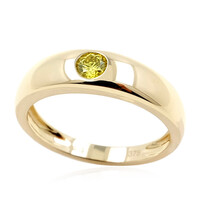 Gelber SI2 Brillant-Goldring