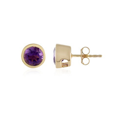 Sibirischer Amethyst-Silberohrringe