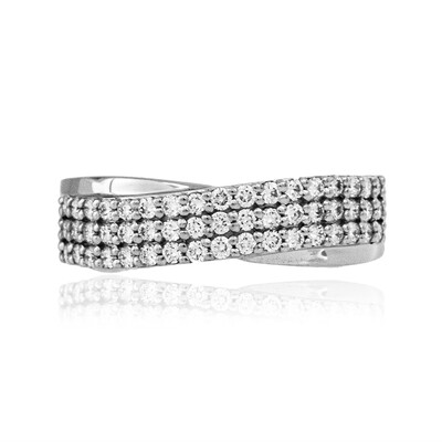 Lupenreiner (F) Brillant-Platinring (LUCENT DIAMONDS)