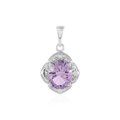 Lavendel-Amethyst-Silberanhänger