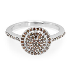 Fancy-Diamant-Silberring