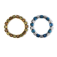 2er Set Hämatite-Armbänder