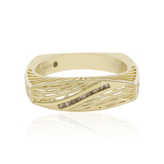 I2 Champagner-Diamant-Goldring (Ornaments by de Melo)