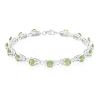 Russischer Apatit-Silberarmband