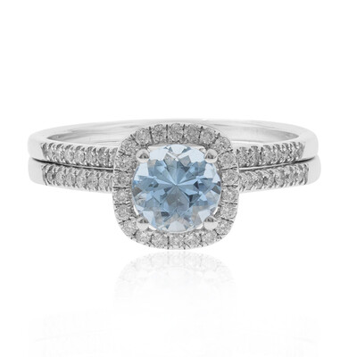 AAA-Brasilianischer Aquamarin-Goldring (CIRARI)