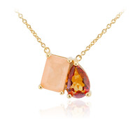 Quarz-Silbercollier