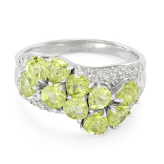 Mandschurischer Peridot-Silberring