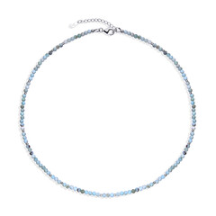 Larimar-Silberhalskette
