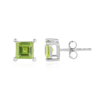 Peridot-Silberohrringe