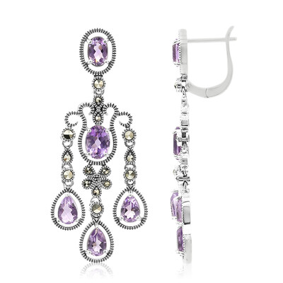Amethyst-Silberohrringe