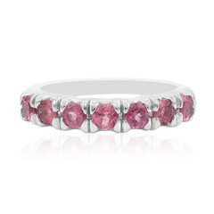 Pinkfarbener Turmalin-Silberring