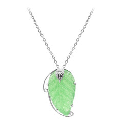 Jade-Silberhalskette
