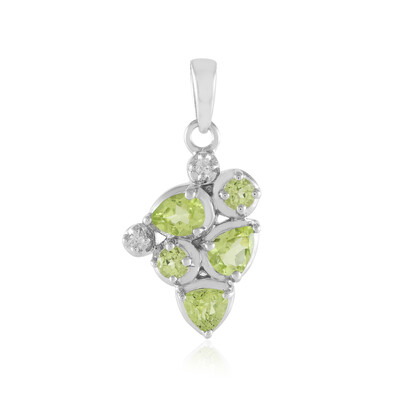 Peridot-Silberanhänger