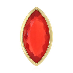 Äthiopischer Roter Opal-Silberanhänger
