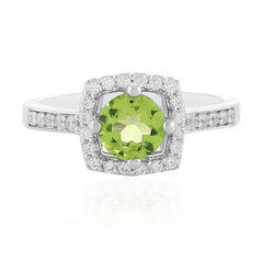 Mandschurischer Peridot-Silberring