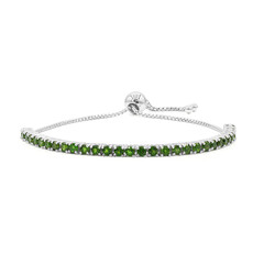 Russischer Diopsid-Silberarmband