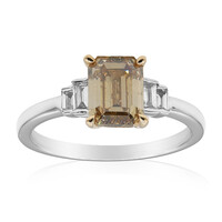 SI2 Schokoladen-Diamant-Goldring (CIRARI)