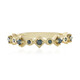 Blauer I3 Diamant-Silberring